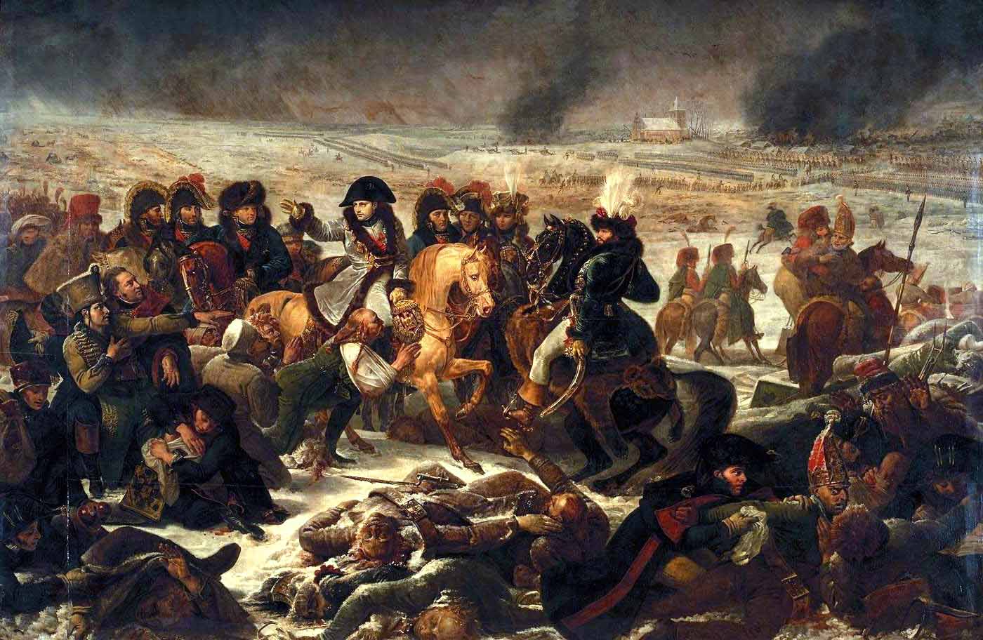 Napoleon in der Schlacht von Eylau